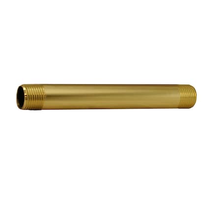 JONES STEPHENS Polished Brass Brass Nipple 1/2" x 6" N2310PB